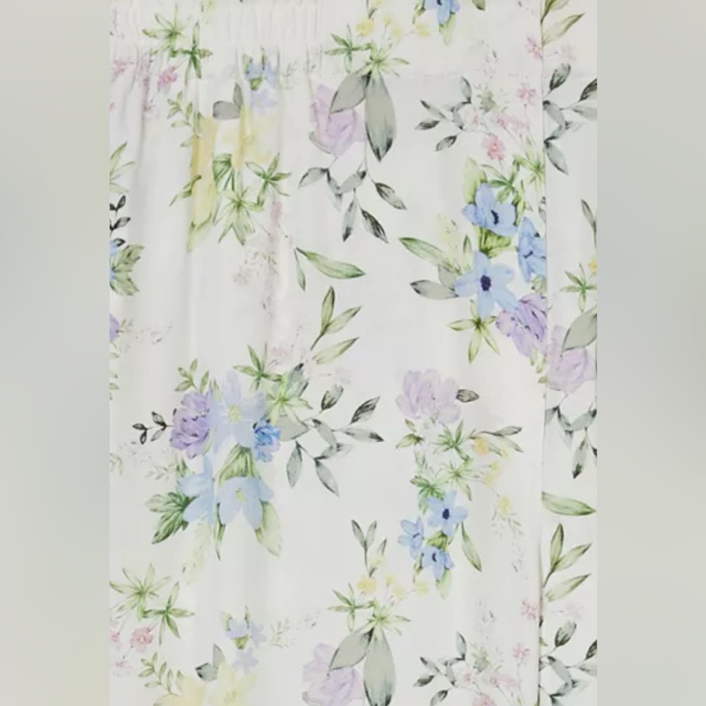 The Kooples Cream Floral Straight-Leg Pants - Picture 3 of 8
